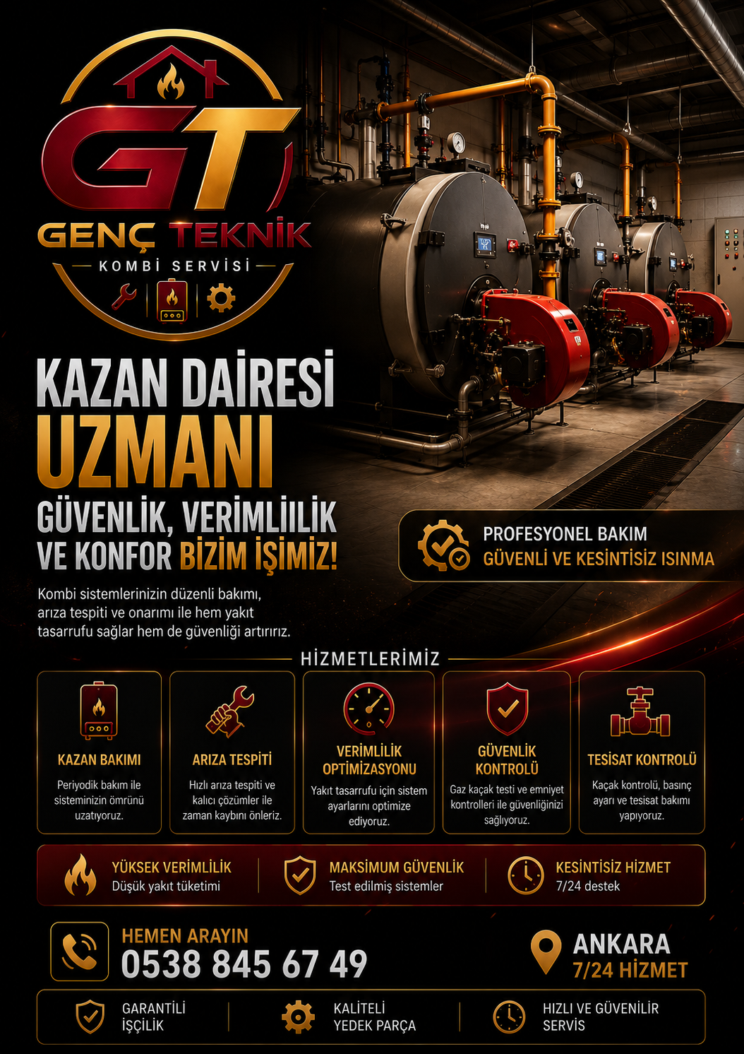 Genç Teknik servis çalışması